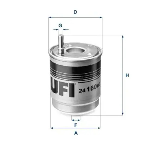 FUEL FILTER 24.160.00 FOR KIA PROCEED D4FE 1.6L 4cyl CEED Tourer - Image 3