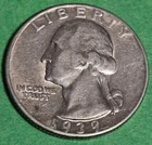 1939-D Washington Silver Quarter- AU Plus *Nice* + * with Free Shipping