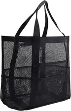 Ogetok Mesh Beach Bag, Extra Large Mesh Beach Tote Bag, Lightweight Oversized Po