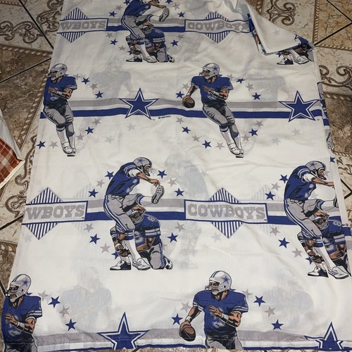 Vintage Dallas Cowboys Twin Flat Sheet 1992 NFL Super Bowl XXVII Champions 91x69 - Picture 1 of 4