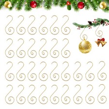 Ornament Hooks, 100 Pcs Ornament Hangers, Christmas Ornament Hooks for Christ...