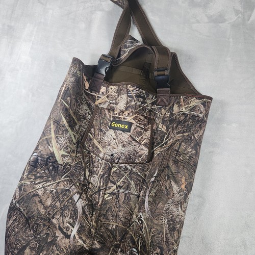 GONEX Neoprene Waders Boot Foot Cleated Breathable Insulated Camo/Brown, Fishing - Picture 5 of 10