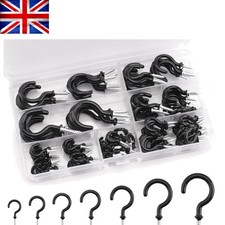 Versatile 115 Pcs Plastic-Coated Hooks for Mug Cups & Kitchen Utensils