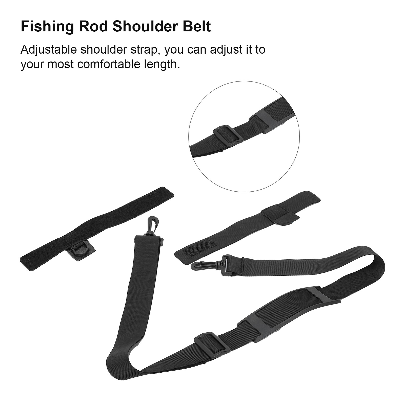 Adjustable Fishing Strap Belt Fishing Rod Strap Holder Tackle Straps Fishing BA