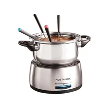 Nostalgia 6-Cup Electric Stainless Steel Fondue Pot