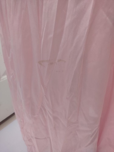 Vtg 70s Set Vanity Fair Pink Black Peignoir Lace Robe Nightgown 34 / 36 Feminine - Picture 10 of 10