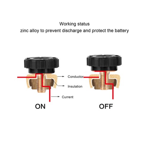 17mm Battery Terminal Switch AntiTheft For Auto Boat Small Yacht RV - Picture 17 of 24