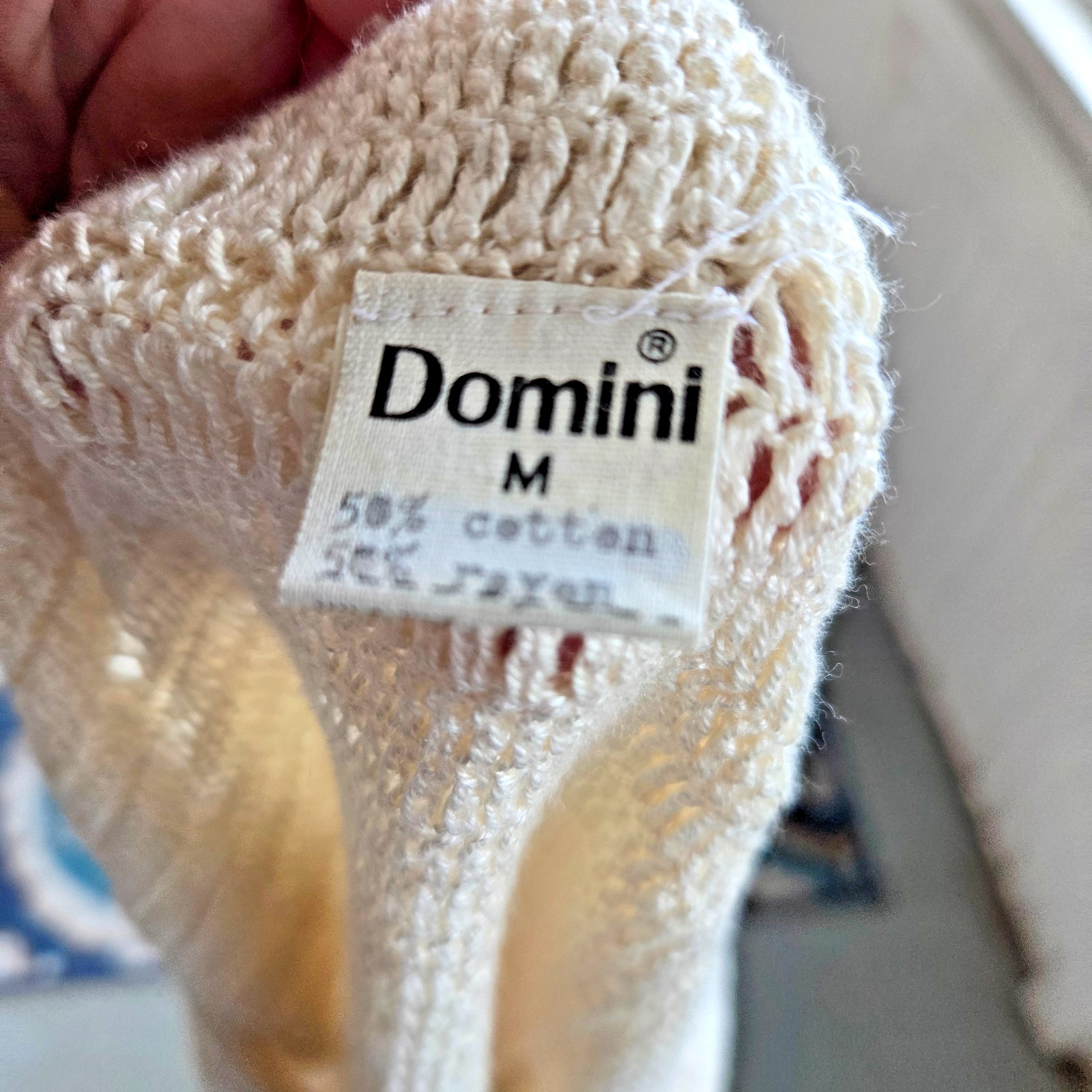 Vintage 1970s Boho Crocheted Shorts "Domini" Booty Shorts Floral Size Medium