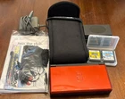 Nintendo DS Lite - Enamel Red bundle with 4 games Tested and Works