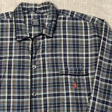 ViTG Polo Ralph Lauren Mens Pajama Shirt Mens Blue Sleepwear Pony L/XL