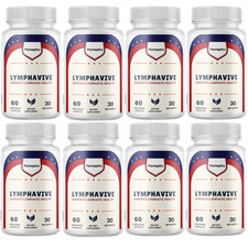 Lymphavive - Lymphatic Health Support Dietary Supplement - 8 Bottles