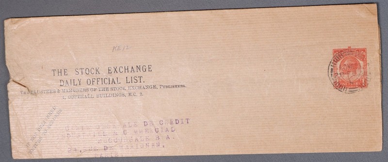Mayfairstamps Great Britain 1900s Stock Exchange Daily Official List Stationery