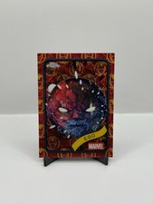 2025 Topps Chrome Marvel Ego Iron Man Red & Gold Lazer Refractor /100 #55