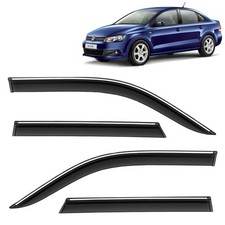 Door Visor Chrome Lining Fit For Volkswagen Vento Polo Year 2010 To 2017