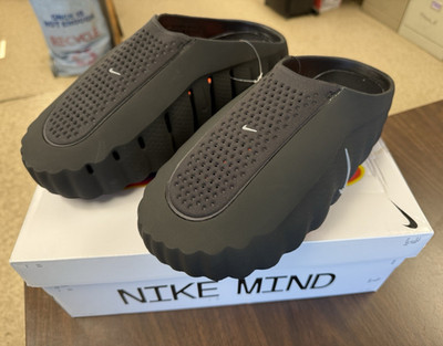 Nike Mind 001 Men's  Black/Orange Slip-On US 14 (Runs small)