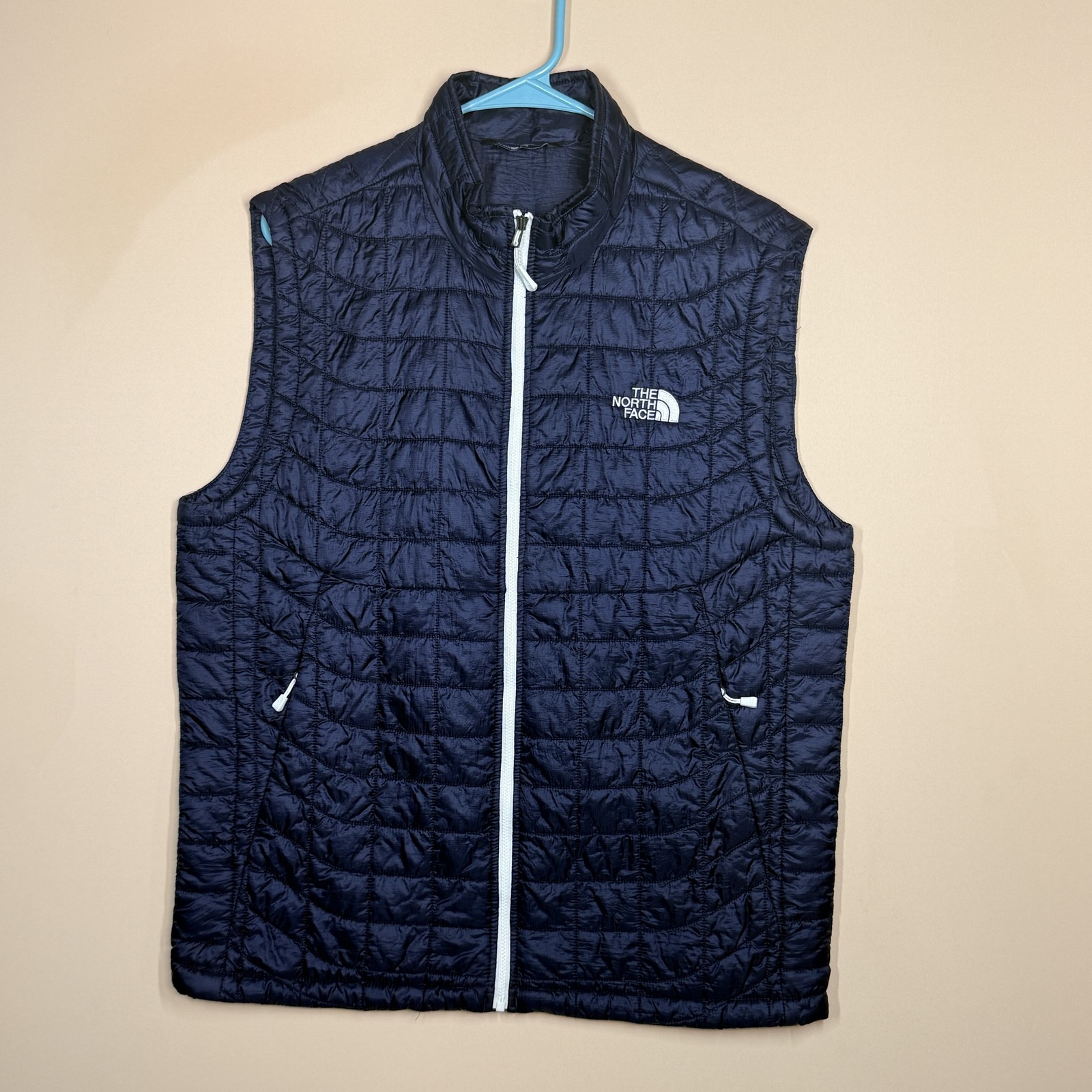 The North Face Thermoball Ultralight Puffer Vest Blue Grey Men's Size Medium M