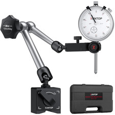 Dial Indicator 1Inch/0.001Inch with 132Lbs/60Kg Magnetic Base,Imperial Dial Test
