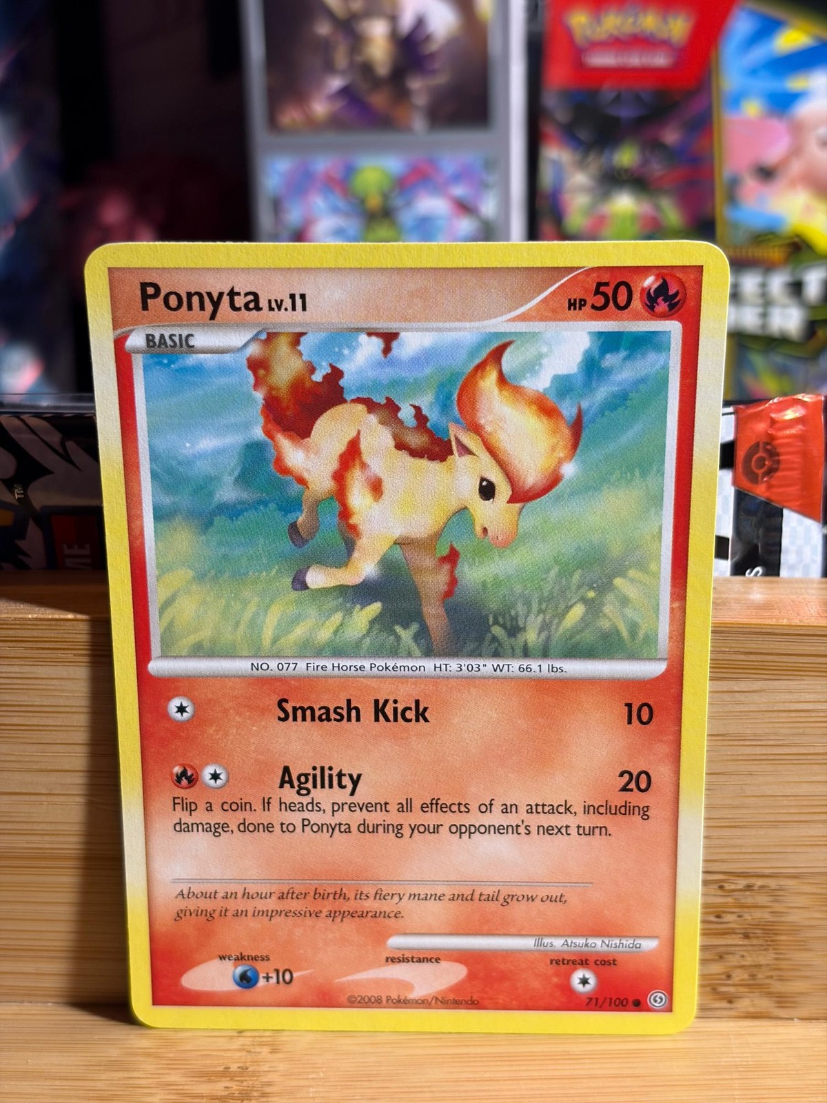PONYTA 71/100 D&P Stormfront C Pokemon TCG NM