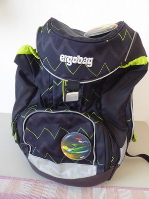 ergobag Schulranzen Jungen, 2 Mäppchen, 4 Kletties, gebraucht, sehr sauber erhal