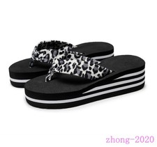 Women's Clip Toe Platform Wedge Heel Slippers Summer Casual Thongs Beach Slides