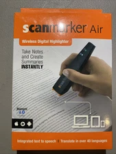 Scanmarker Aqua Blue Air Pen Scanner OCR Digital Highlighter and Reader Wireless