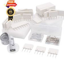 LAMXD Knit Blocking Pins Kit - 25 Pcs Combs, white