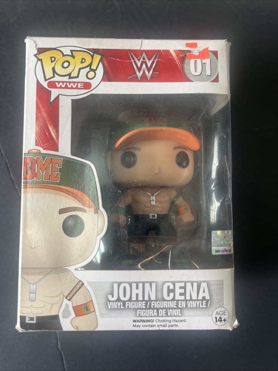 John Cena funko pop #01 With green hat WWE | eBay