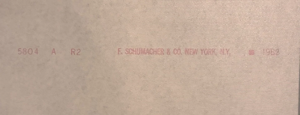 Papel pintado de colección 1982 F. Schumacher flores rosa oscuro - 2 rollos aprox 14 pies en total Foto 3 de 4