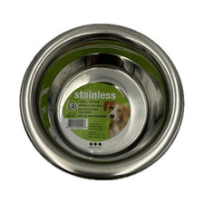 Van Ness Small Lightweight Stainless Steel Dog Bowl 16 oz Silver - NEW