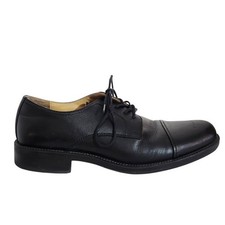 Chaps Black Leather Lace-Up Oxford Dress Shoes Size 8