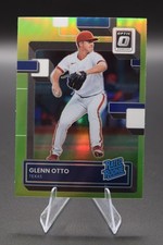 Glenn Otto 2022 Donruss Optic #51 Lime Green Prizm Texas Rangers