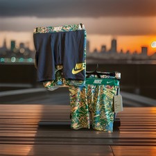 Nike Boys 2-Pack Printed Boxer Briefs Stadium Green- Med-NWT-E162