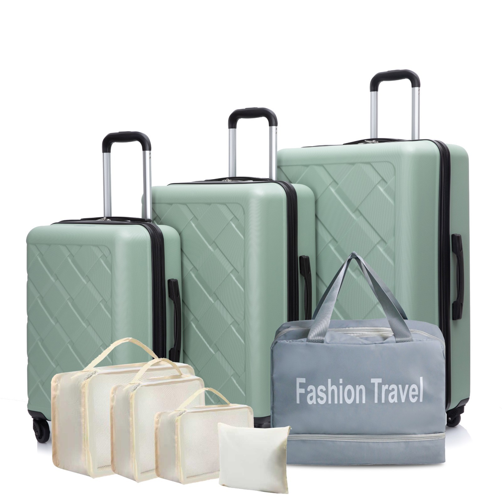 Sets Lightweight Hardshell Suitcase With Spinner Wheels & Bags