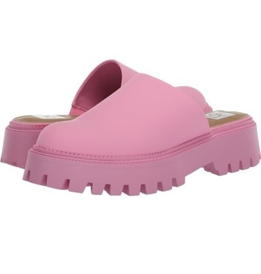 DV Dolce Vita Lexy Bubble Gum Color Chunky Platform Lug Sole Mules Womens 11