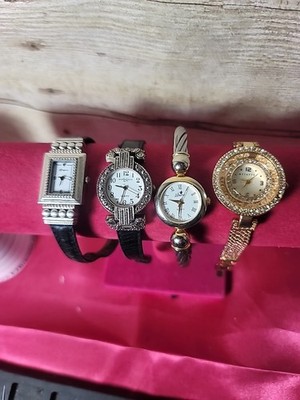 Lot Of 3 Vintage Art Deco Ladies Watches Brighton, LA Express, Metaphor Works