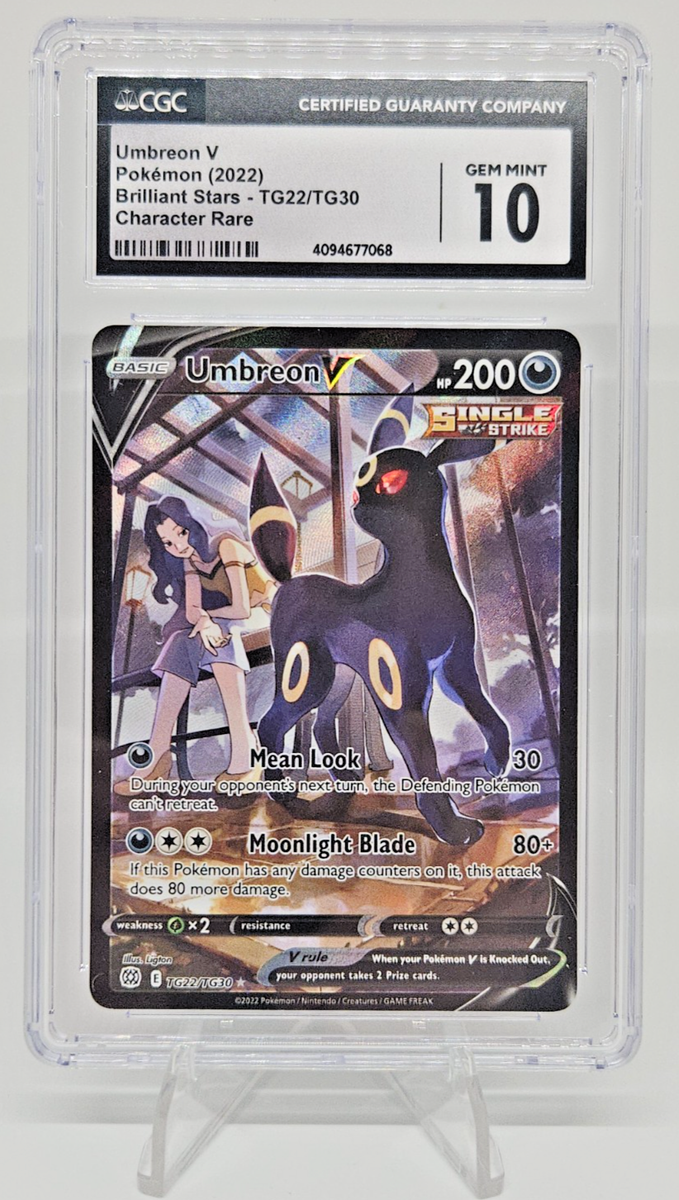 CGC 10 Umbreon V Pokemon 2022 Brilliant Stars TG22/TG30 Trainer