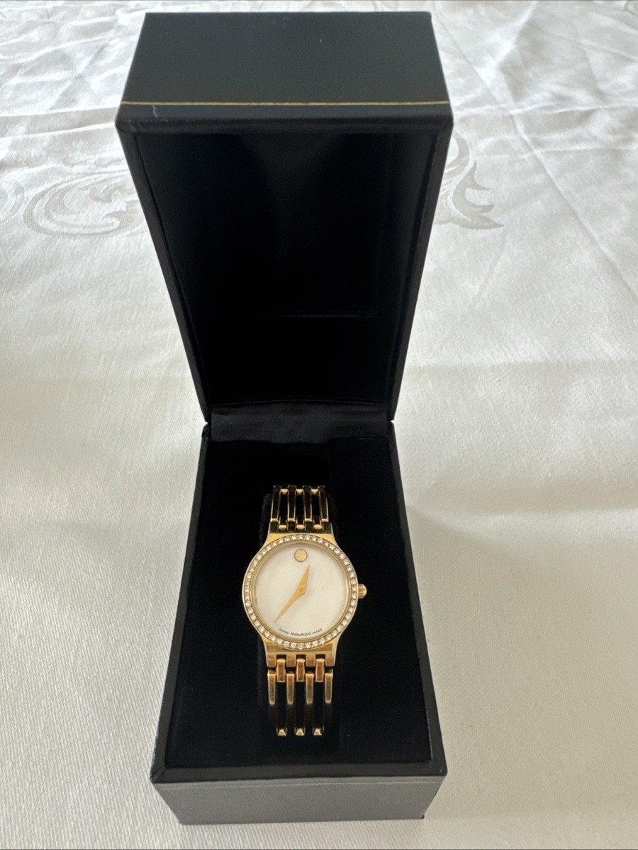 diamond bezel movado esperanza diamond