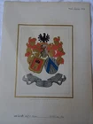 Col. Lithograph Coat of Arms of "Don Francisco de Madrid de Chevaerie au Service de