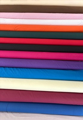 EXTRA BREITER UNIFARBENER POLYCOTTON-LAKENSTOFF - viele Farben, 94 Zoll/240 cm ca.