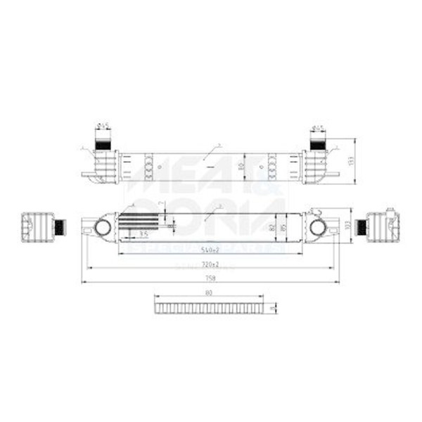 LadeluftküHler FüR Citroen Nemo Fiat Fiorino Qubo Peugeot Bipper 07- 51877663-image