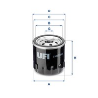 UFI ÖLfilter 23.628.00 Anschraubfilter FüR KZ0 Renault Nissan Mercedes Dacia CLA