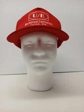 Richardson UE Mechanical Contractors Trucker Red Cap One Size Fit Most Snapback