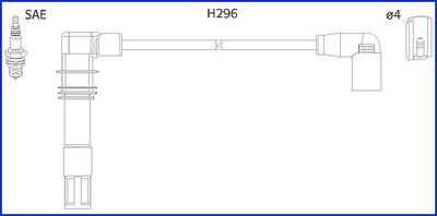 Hitachi ZüNdleitungssatz ZüNdkabel FüR Vw Golf Iv 1J1 Polo 9N_ 6N2 Audi A2 8Z0-image