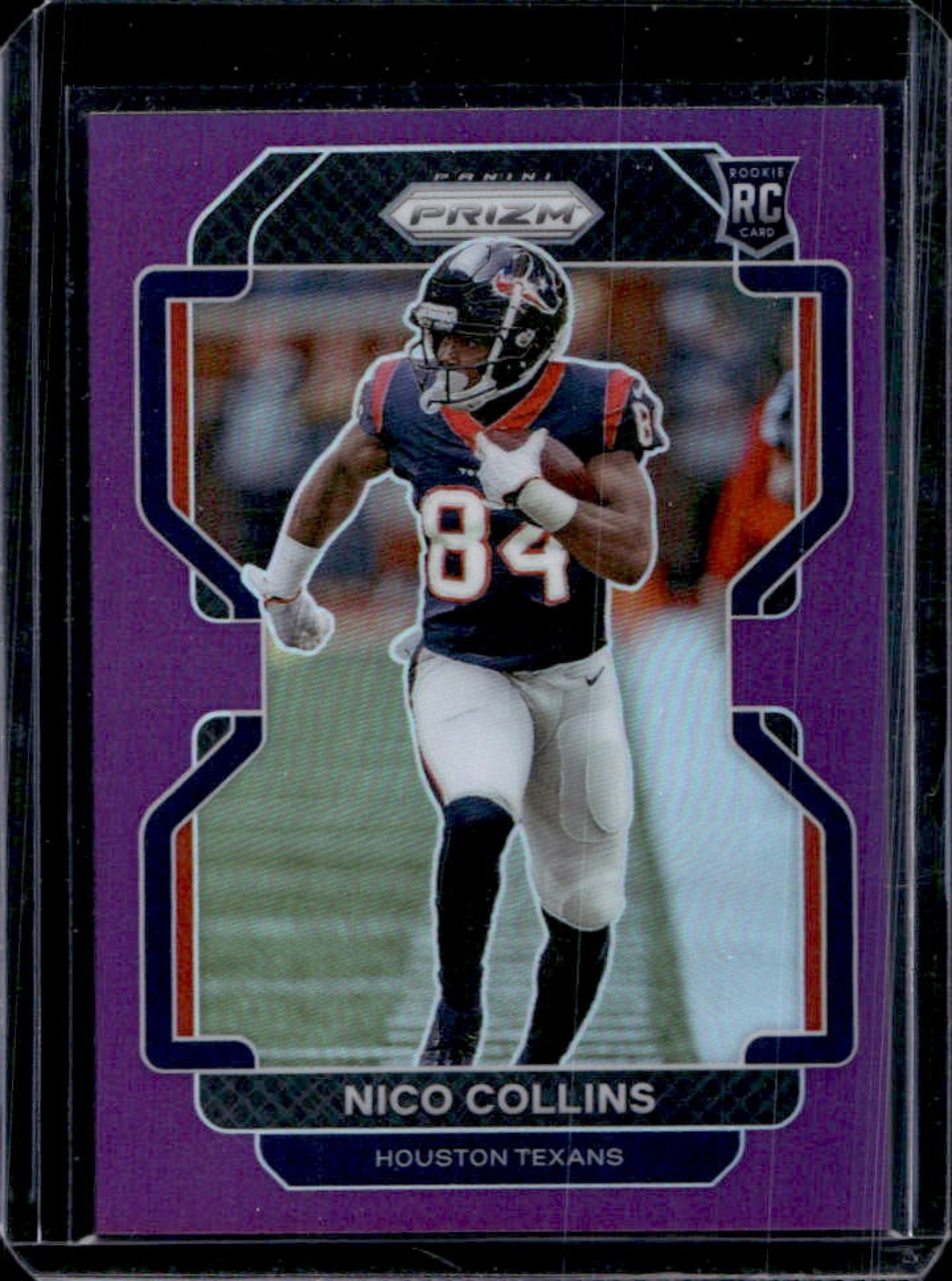 2021 Panini Prizm Nico Collins RC Purple Rookie #/125 Texans