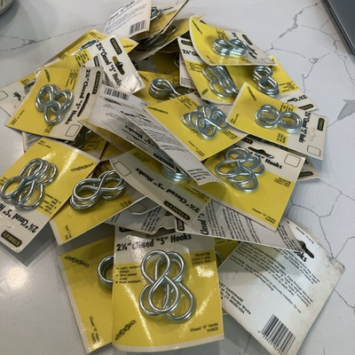 #ad Stanley 2 1 8 Closed S Hooks 40 Packs $14.99