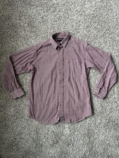 Ariat FR Flame Resistant Shirt Mens Medium Red Plaid CAT 2 Work Long Sleeve