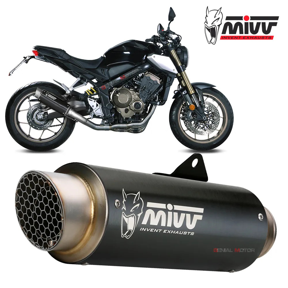 Mivv Complete Exhaust GP PRO Black Inox black for HONDA CB 650 R 2019 > 2023
