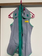 Hatsune Miku Cosplay Costume Wig Set Tryon Only M Size Blue/Gray Japan