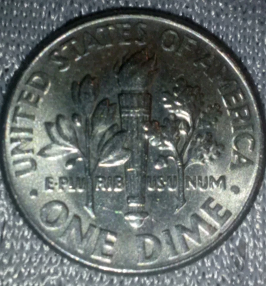 2017 P Roosevelt Dime Outer Layer Peeling & More Errors - Image 2 of 2