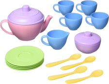 Tea Set, Pink CB - 17 Piece Pretend Play, Motor Skills, Language  Communication